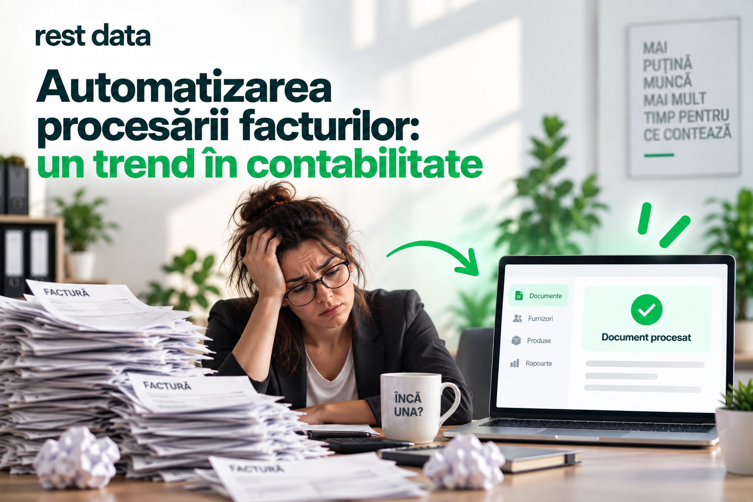 Banner al articolului „Automatizare procesare facturi: un trend în contabilitate”